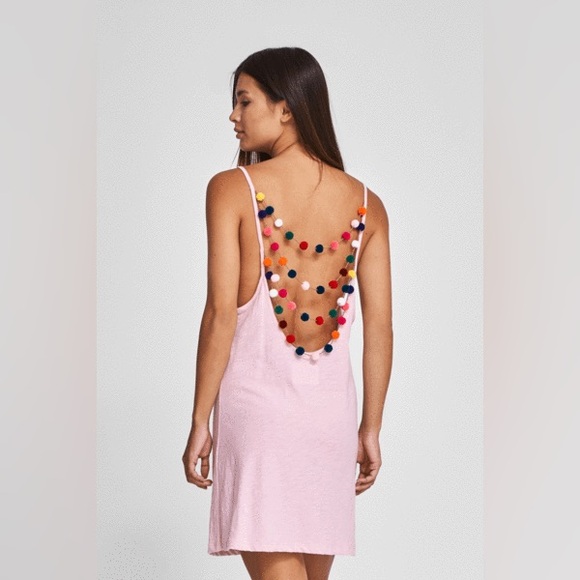 Mini Pom Pom Necklace Dress - Picture 3 of 4